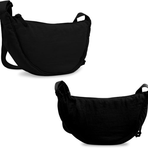 Small Nylon Crossbody Purses Bag for Women Men Trendy, Travel Sling Bag.