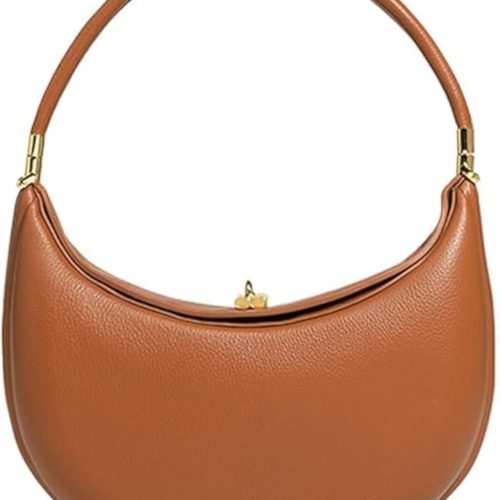 PU Leather Crossbody Purses for Women 4 In 1 Cute Shoulder Bag Half Moon Bag Hobo Clutch Purse.