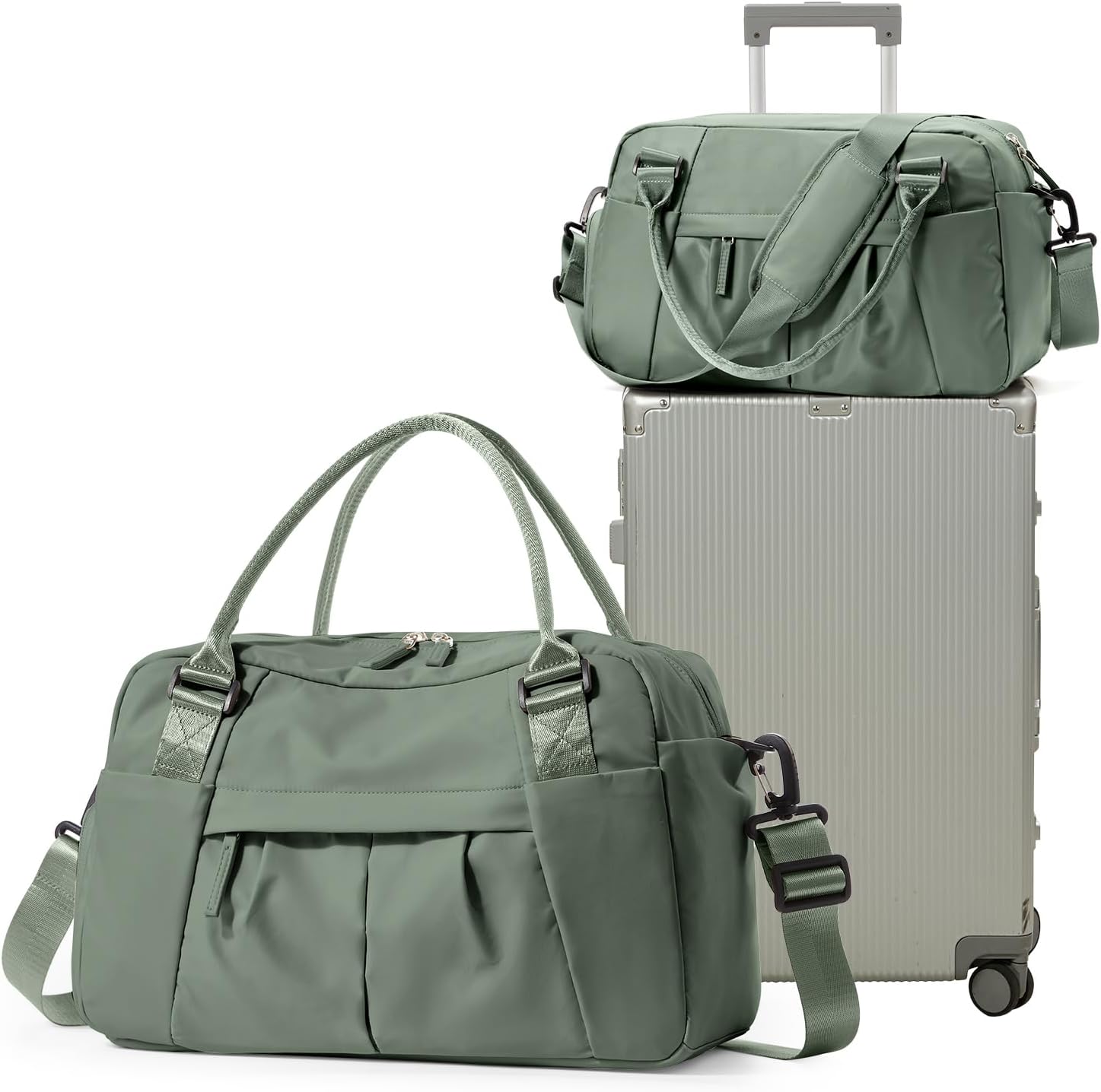 Travel Duffel Bag Sports Gym Bag with Shoe Compartment